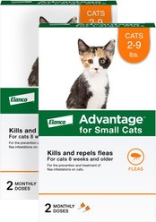 Advantage Topical Flea Prevention for Small Cats, 2-9 lbs, 4-Monthly Treatments bundle