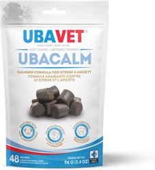 UBAVET Beef Flavored Soft Chews Calming Supplement for Dogs & Cats, 48 count slide 1 of 5