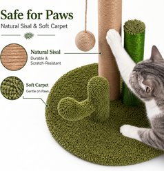 Mora Pets 20-in Sisal Cat Scratching Post with Interactive Toy slide 2 of 7