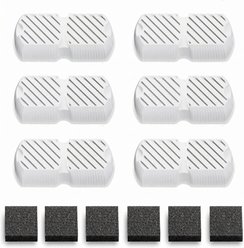 Casfuy PWS-701 Dog Water Fountain Replacement Filters & Sponges, 6 count