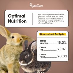 Mycelium Feeds Premium Pellets Rabbit Feed, 5-lb bag slide 2 of 8