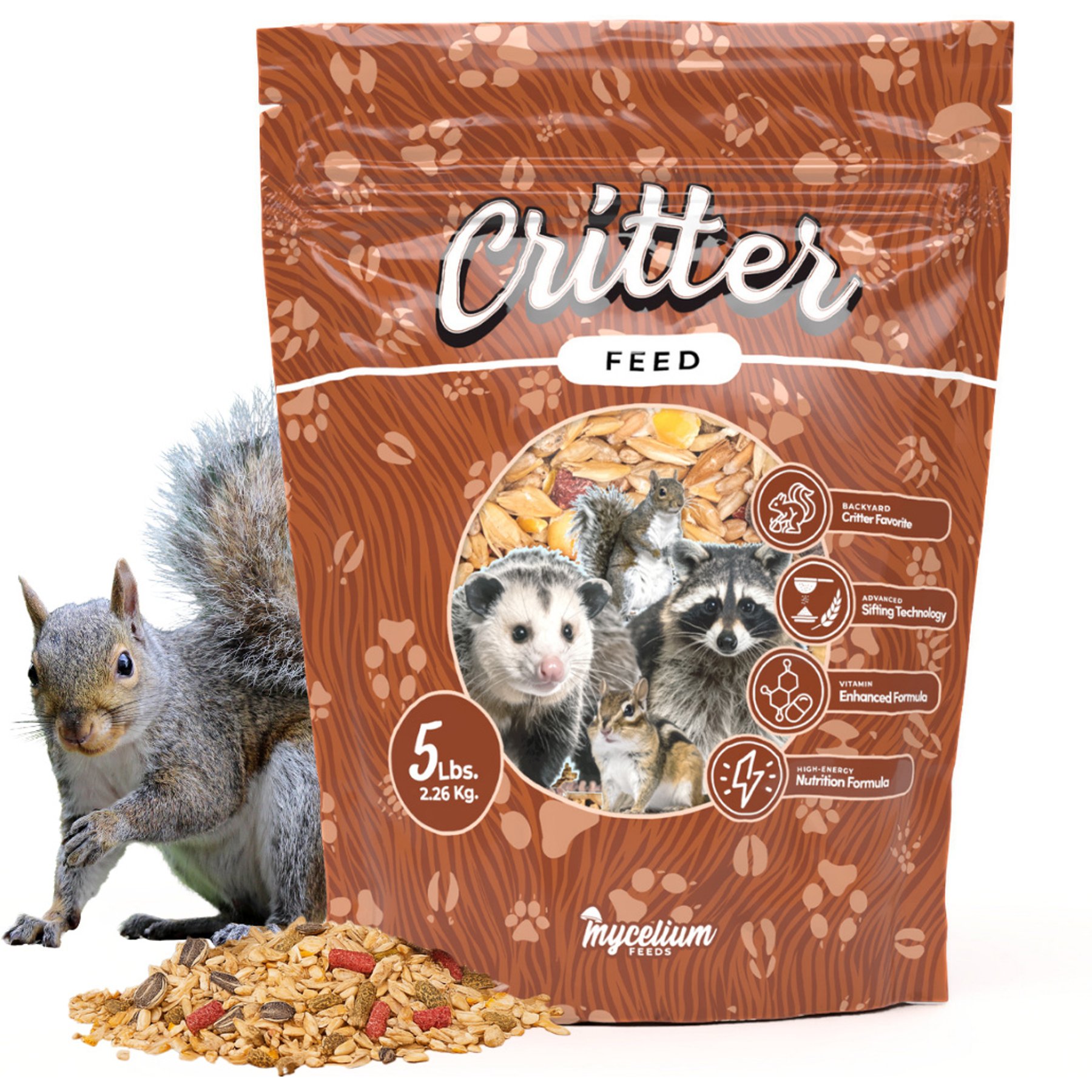 Mycelium Feeds Critter Feed Wildlife Blend Food, 5-lb bag