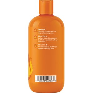 Zesty Paws Itch Soother Dog Shampoo with Oatmeal & Aloe Vera, for Skin Moisture & Shiny Coats, Vanilla Bean Scent, 16-fl oz bottle