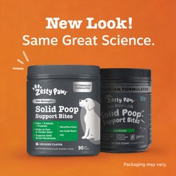 Zesty Paws Vet Strength Solid Poop Support Bites Chicken Flavored Soft Chew Digestive Stool Kidney Supplement for Dogs, 90 Count slide 2 of 9