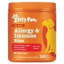 Zesty Paws Allergy & Immune Bites Lamb Flavored Soft Chews Allergies, Immune, & Gut Support Supplement for Dogs, 250 count