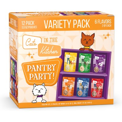 Weruva Weruva Cats in the Kitchen Pantry Party Variety Pack Grain-Free Cat Food, 3-oz pouch, case of 12