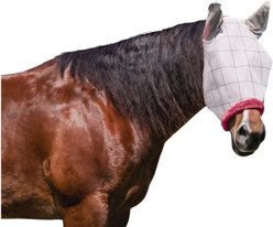 Farnam SuperMask II Horse Fly Mask with Covered Ears, White, Horse