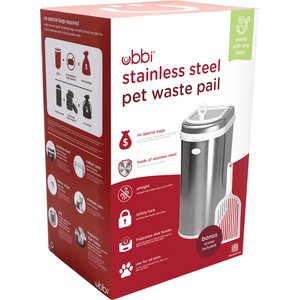 Ubbi Stainless Steel Dog & Cat Waste Pail