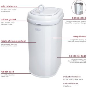 Ubbi Litter Scoop Dog & Cat Waste Pail