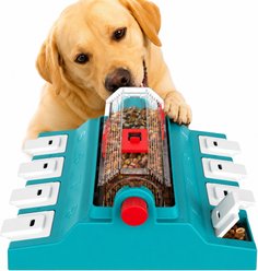 KADTC Beer Barrel Puzzle Feeder Dog Toy, Green