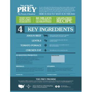 Taste of the Wild PREY Angus Beef Recipe Limited Ingredient Recipe Dry Dog Food, 25-lb bag
