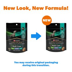 Purina Pro Plan Veterinary Diets Multi Care Digestive, Immune Support, Skin & Coat Health Soft Chew Supplement for Dogs, 60 count slide 2 of 9