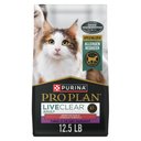 Purina Pro Plan LiveClear Sensitive Skin & Stomach Turkey & Oatmeal Formula Dry Cat Food, 12.5-lb bag