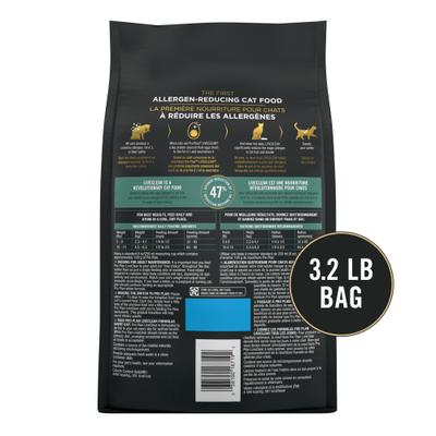Show full view: Purina Pro Plan LiveClear Sensitive Skin & Stomach Turkey & Oatmeal Formula Dry Cat Food, 3.2-lb bag slide 4 of 12