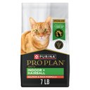 Purina Pro Plan Adult Indoor Hairball Management Salmon & Rice Formula Dry Cat Food, 7-lb bag