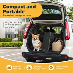 NonoPets Heavy-Duty Foldable Non-Skid Dog & Cat Ramp with 155-cm Extended Length & High-Traction Surface, Black slide 2 of 9