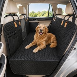 NonoPets Universal Hard-Bottom Extender Rear Bench Travel Hammock Dog & Cat Car Seat Cover