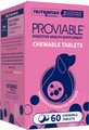 Nutramax Proviable Probiotics Daily Digestive Health Chewable Tablet Supplement for Dogs, 60 count