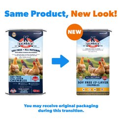 Kalmbach Feeds All Natural Soy-Free 17% Protein Layer Crumbles Poultry Feed, 50-lb bag slide 2 of 9