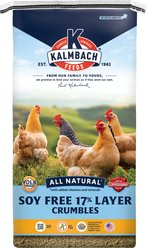 Kalmbach Feeds All Natural Soy-Free 17% Protein Layer Crumbles Poultry Feed, 50-lb bag