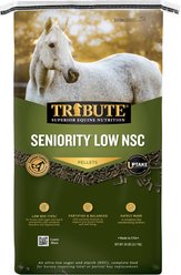 Tribute Equine Nutrition Seniority Low NSC Pellet for All Horses, 50-lb bag