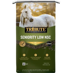 Tribute Equine Nutrition Seniority Low NSC Pellet for All Horses, 50-lb bag