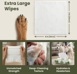 Pogi's Pet Supplies Cleaning & Hydrating Hypoallergenic Dogs & Cats Grooming Wipes, 100 count, Unscented slide 2 of 8