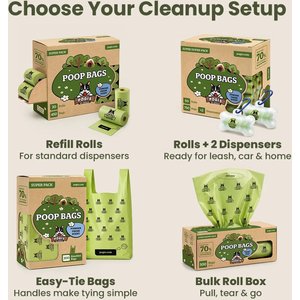 Pogi's Pet Supplies with 15 Waste Bags Dog Poop Bag Dispenser, Fresh Scented