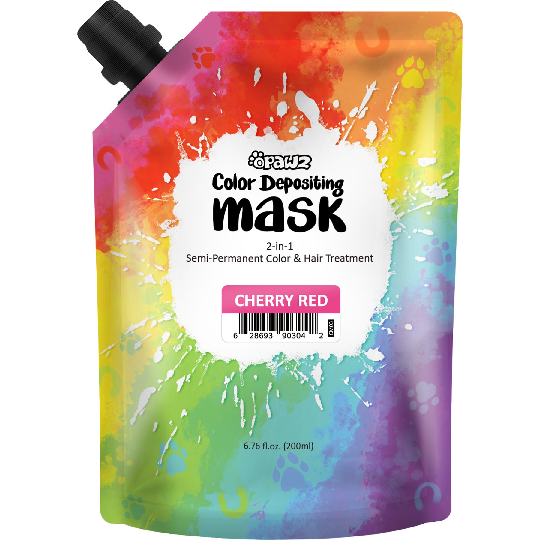 OPAWZ Color Dog & Cat Depositing Mask, 6.76-fl oz pouch, Cherry Red
