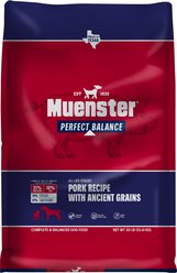 Muenster Perfect Balance All Life Stages Low Protein Pork Dry Dog Food, 30-lb bag