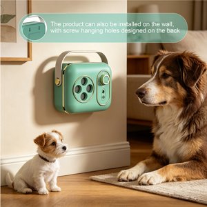 LvLrister Indoor & Outdoor M1 5-Level Ultrasonic Anti Barking Dog Bark Deterrent System, Green, Small