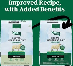 Nutro Limited Ingredient Diet Adult Sensitive Support with Real Lamb & Sweet Potato Grain-Free Dry Dog Food, 22-lb bag slide 2 of 9
