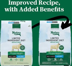 Nutro Limited Ingredient Diet Adult Large Breed Sensitive Support with Real Lamb & Sweet Potato Grain-Free Dry Dog Food, 22-lb bag slide 2 of 9