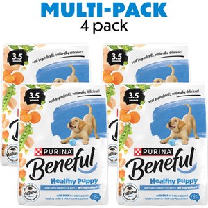 Purina Beneful Healthy Puppy with Farm Raised Chicken High Protein Dry Dog Food, 3.5-lb bag