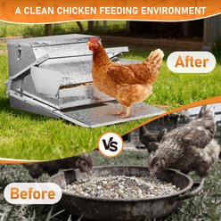 Winado Rodent Proof Chicken Feeder, Silver, 11-in slide 2 of 8