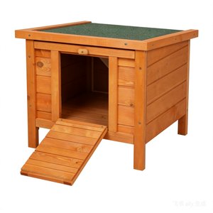 Winado Outdoor Hutch Tall Openable Asphalt Roof Waterproof Solid Cedar Wood Poultry Coop, Green, 20-in