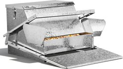 Winado Rodent Proof Chicken Feeder, Silver, 11-in