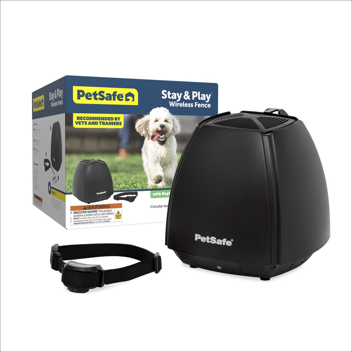 PetSafe Stay & Play Wireless Fence with Replaceable Battery Collar