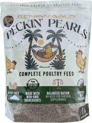 Renew Gold Peckin' Pearls 17.5% Protein Pellet Chicken Feed, 10-lb bag
