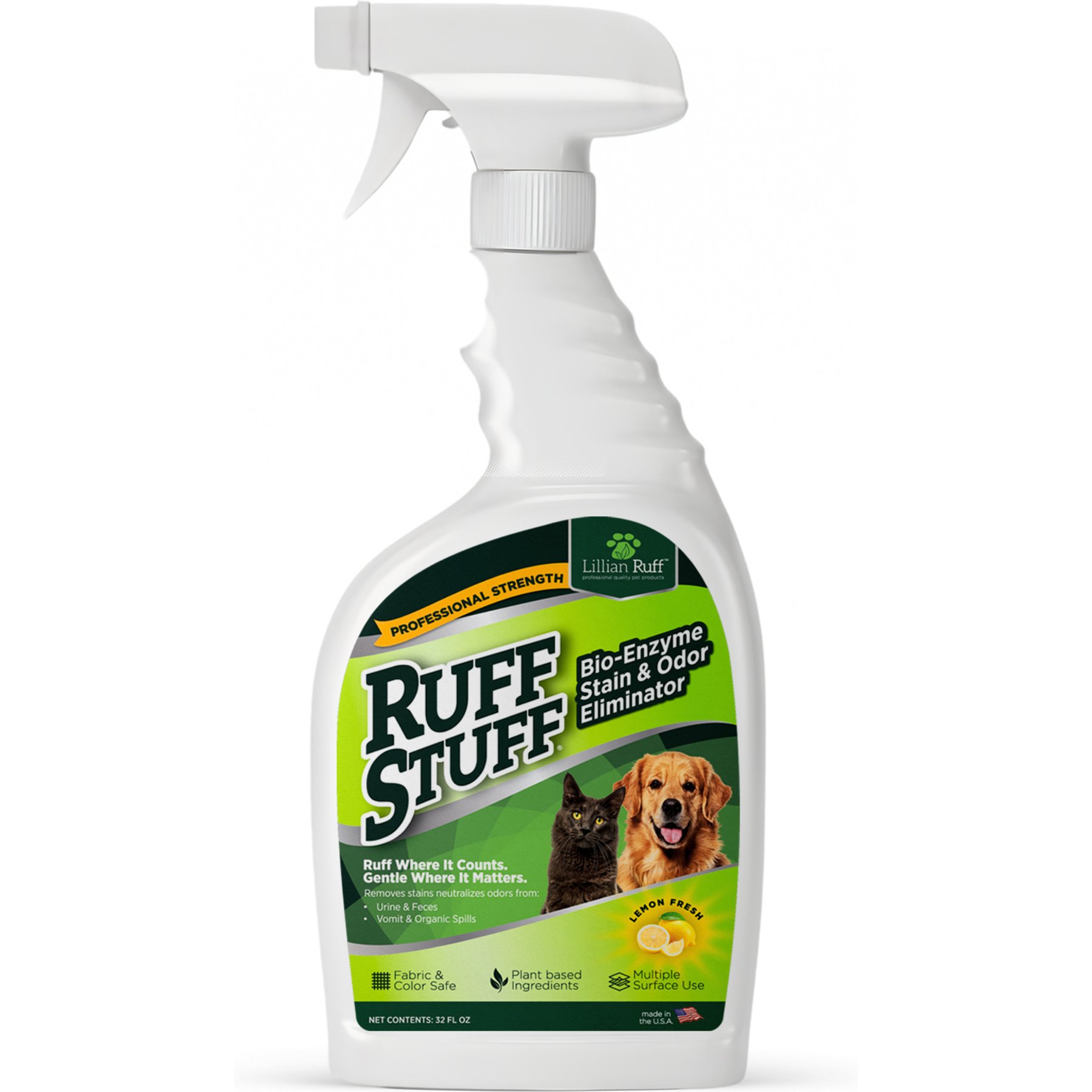 Lillian Ruff Ruff Stuff Bio-Enzyme Dog Stain & Odor Eliminator, 32-fl oz bottle