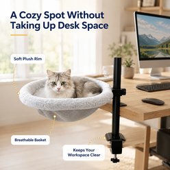 NonoPets 360° Rotating Desk-Mounted Dog & Cat Hammock Bed slide 2 of 9
