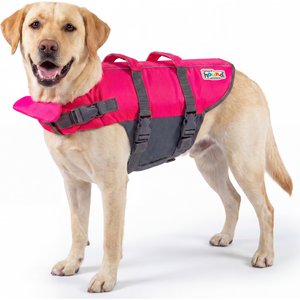 Outward Hound Granby Splash Dog Life Jacket, Pink, Large