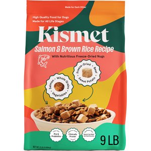 Kismet Gut Health Salmon & Brown Rice Recipe with Probiotics & Freeze-Dried Nugs Dry Dog Food, 9-lb bag
