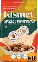 Kismet Gut Health Chicken & Barley Recipe with Probiotics & Freeze-Dried Nugs Dry Dog Food, 19-lb bag