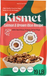 Kismet Gut Health Salmon & Brown Rice Recipe with Probiotics & Freeze-Dried Nugs Dry Dog Food, 19-lb b...