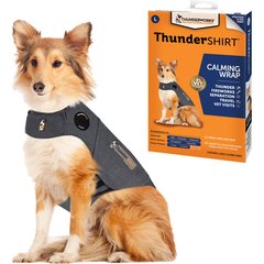 ThunderShirt Classic Anxiety & Calming Vest for Dogs, Heather Grey, Large