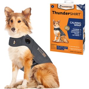 ThunderShirt Classic Anxiety & Calming Vest for Dogs, Heather Grey, Large
