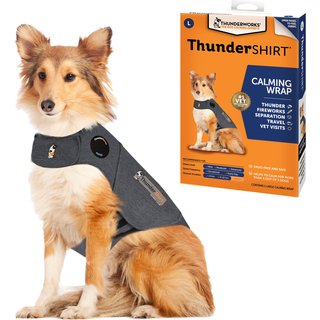 ThunderShirt Classic Anxiety & Calming Vest for Dogs, Heather Grey, Large slide 1 of 8