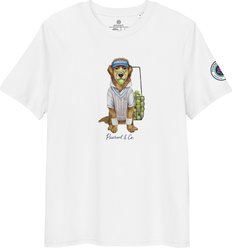 Pawrent Tennis Dog Tee, White, Small
