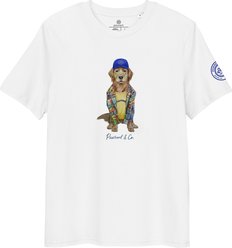 Pawrent Madras Blazer Dog Tee, White, Small